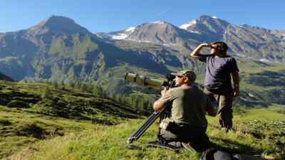  Two people with camera at Grossglockner
