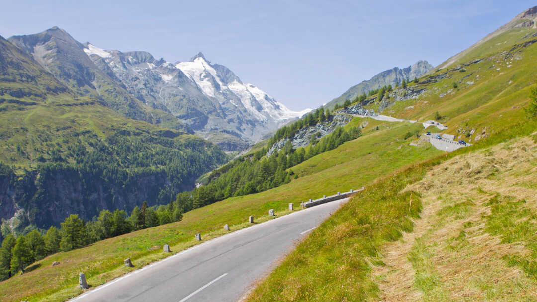 The Grossglockner in the background of the High Alpine Road